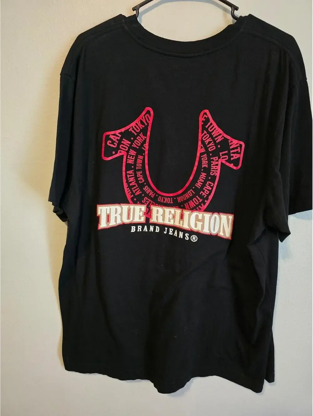 True Religion 100% Cotton Black Men’s Tee Shirt (XL)